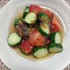よっこの作ってみた!投稿(切って漬けるだけ簡単！『トマトときゅうりの夏野菜だし漬け』)