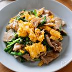 『豚ニラ玉のとろみ中華炒め』10分簡単☆材料３つでお手軽！