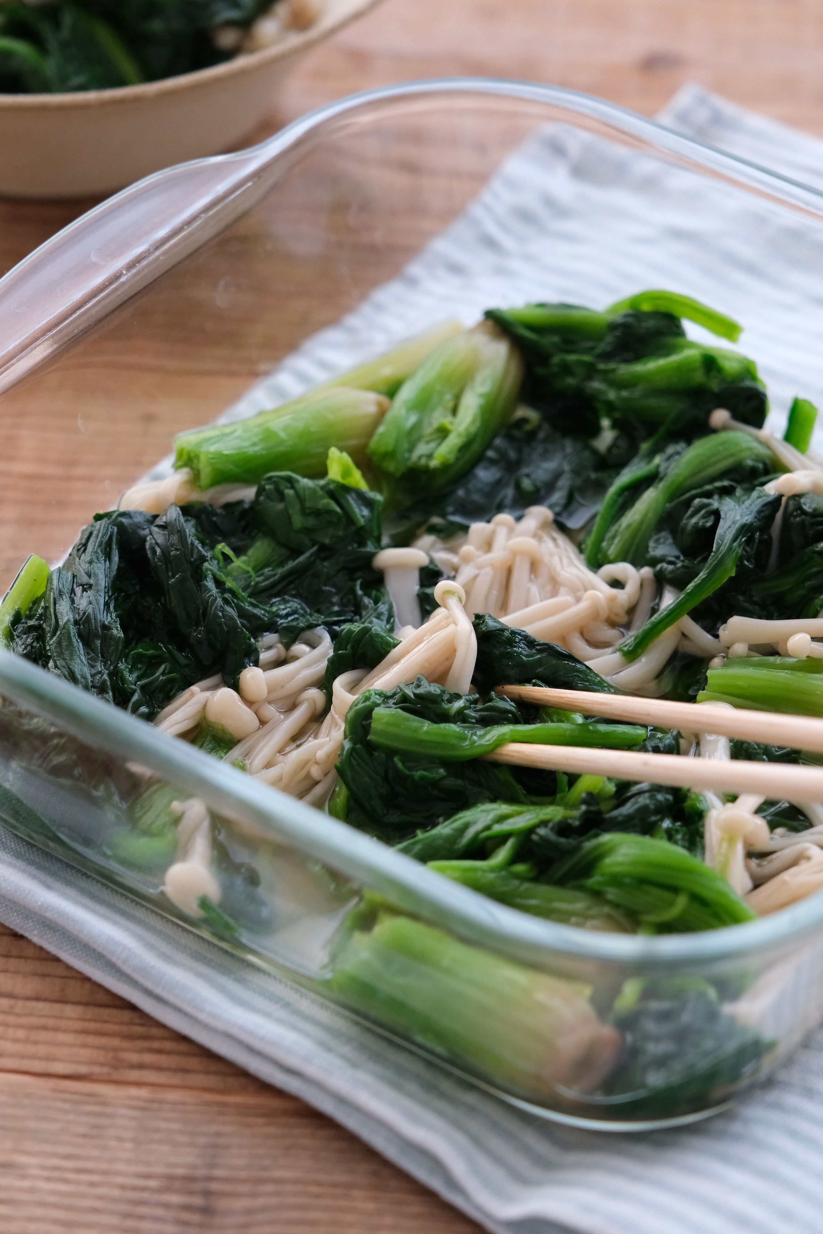 ほうれん草とえのきのおひたし【出汁パックでできる本格副菜
