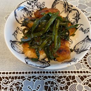 万福の作ってみた!投稿(ワンパン10分！【鶏むね肉とにらの旨辛ポン酢炒め】)