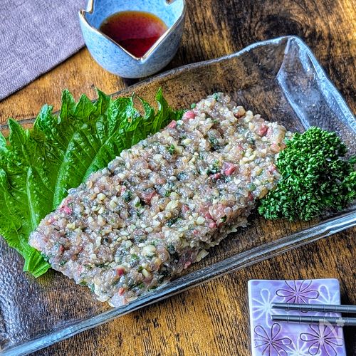 【しょうが香る鯵のなめろう】新鮮な鯵が手に入ったらぜひ✨