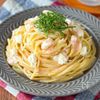 【レンチンして混ぜるだけ◎】たらこチーズパスタ