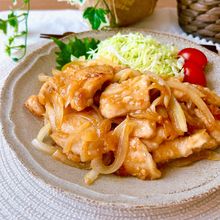 鶏むね肉の味噌生姜焼き