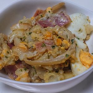 オレンジの作ってみた!投稿(和風に仕上げた《極旨♡ポテトサラダ》)
