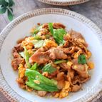 ［豚肉のふわたまレタス炒め］炒めるだけの簡単おかず
