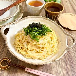 のりのり🐾🎀🤍の作ってみた!投稿(【明太子の濃厚クリームパスタ】フライパンひとつで超簡単♪)