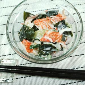 M＊Pの作ってみた!投稿(わかめとカニカマときゅうりのごまマヨ和え)