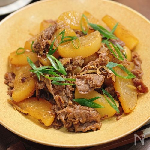 【牛肉と大根の生姜煮】甘辛味がしみしみ♪ ご飯がすすむ！