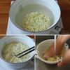 なすとじゃこの冷製和風おろしまぜそばの工程1