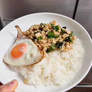 ケの作ってみた!投稿(和風ガパオライス【#作り置き#冷凍保存#ナンプラー不使用】)