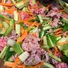 ザクットロ〜♡『ひき肉のチーズ春巻き』の工程1
