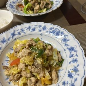 Hikeyの作ってみた!投稿(豚肉とピーマンとパプリカの回鍋肉風炒め)