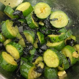 Kの作ってみた!投稿(【３分で完成🥒！】おつまみ海苔きゅうり)