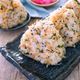 ［じゃこと大葉のたぬきおにぎり］爆食いおにぎり！天かす消費に