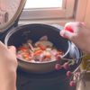 もち米いらず！お正月の残り餅で【定番五目おこわ】の工程5