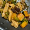 白玉ちゃんの作ってみた!投稿(ほっくりかぼちゃと鶏肉の甘酢炒め)