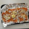 【小麦粉不使用】甘みじゅわ!にんじん生地の香ばしいしらすピザの工程2