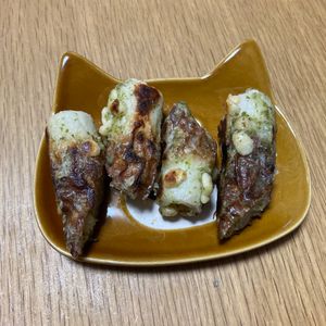 あきの作ってみた!投稿(揚げないのにザクザク！【ちくわの海苔塩カレー磯辺揚げ風】)
