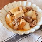 豚肉と厚揚げとかぶの生姜煮