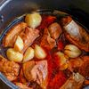 煮るだけ簡単！！スペアリブとホクっとにんにくのさっぱり煮　の工程3