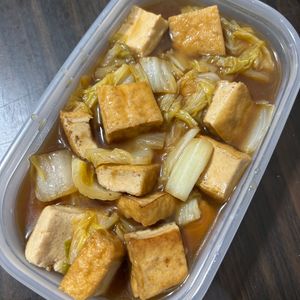 自炊くんの作ってみた!投稿(【節約レシピ】白菜と厚揚げ豆腐のひき肉あん)
