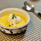 南瓜のポタージュ メレンゲをのせて