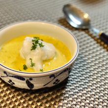 南瓜のポタージュ メレンゲをのせて