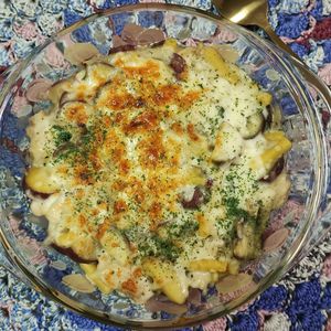 M＊Pの作ってみた!投稿(鶏肉と秋野菜の簡単グラタン)