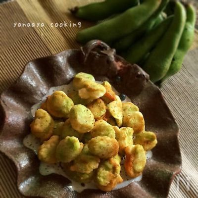 旬♡子どもも喜ぶそら豆フリッター