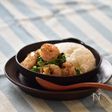 【ラクうま】海老と青菜のタイ風炒め丼