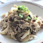 豚肉とブナシメジの味噌バター炒め