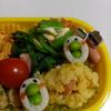 852468の作ってみた!投稿(お弁当に【3分てまぬきキャラ】かお目玉焼き＆ちくわどり)