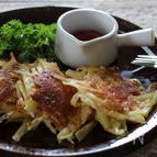 ジャガイモとベーコンのカリカリチーズ焼き
