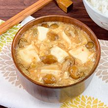 *温か満腹*なめことキムチのふわたまお味噌汁《おかずにも♪》