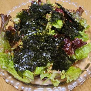 ナムディの作ってみた!投稿(【レタスの簡単チョレギサラダ】ちぎってかけるだけ！)