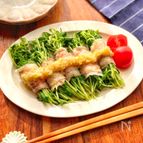 ネギ塩だれであっさり豆苗の肉巻き