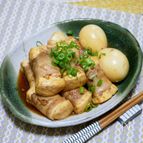 ご飯がすすむ「豆腐の甘辛豚肉巻き焼き」