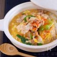 煮るだけ5分♪お財布にも胃腸にもやさしい♪『豚たま肉豆腐』
