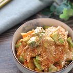 【アボカドのキムチ和え】美味しいおつまみ・調味料一律小さじ2