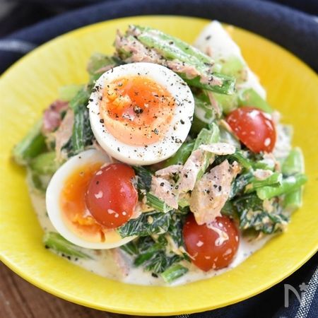 小松菜と卵のデリ風サラダ By 鈴木美鈴 レシピサイト Nadia ナディア プロの料理家のおいしいレシピ