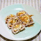 オーブントースターで作る「蓮根のチーズベーコンの挟み焼き」
