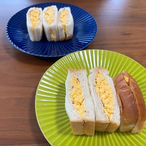 こむぎの作ってみた!投稿(やさしい味のふわとろ卵サンド)