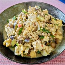 【炒り豆腐】野菜たっぷりで常備菜にもお勧め。あと１品にも活躍