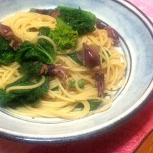 菜の花とホタルイカのスパゲティ