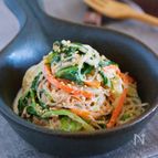 抱えて食べたい♪『白菜とはるさめのごまマヨポン』