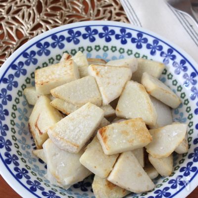 チンして焼くだけ！ほっくほく！【里芋のステーキ】