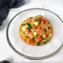 サーモンのピリ辛和え