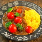 夏野菜ごろごろと・・・
ゴーヤーとトマトのキーマカレー