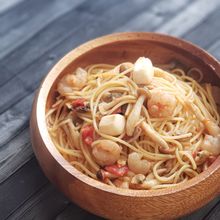 “クレアおばさん”魚介のトマトクラムチャウダークリームパスタ