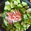 材料２つ•10分！《青梗菜とカニカマのあんかけ》の工程2